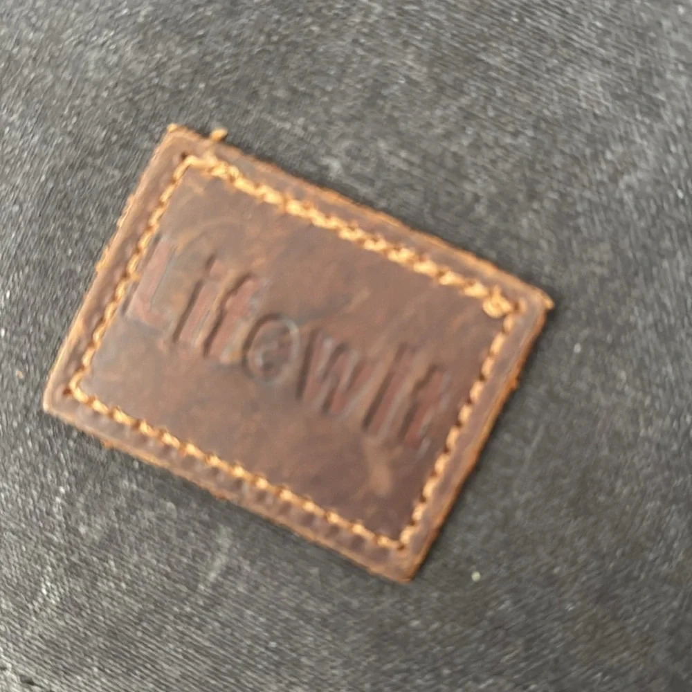 Lifewit Messenger Canvas/Leather Trim Bag Computer Bag Office (TD)